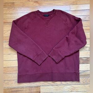 Banana Republic Burgundy Raglan Crewneck Sweatshirt - Large